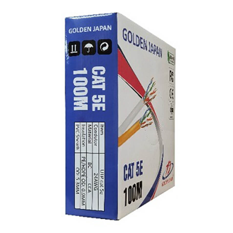 Cáp mạng Golden Japan UTP CAT.5E (100m/cuộn)